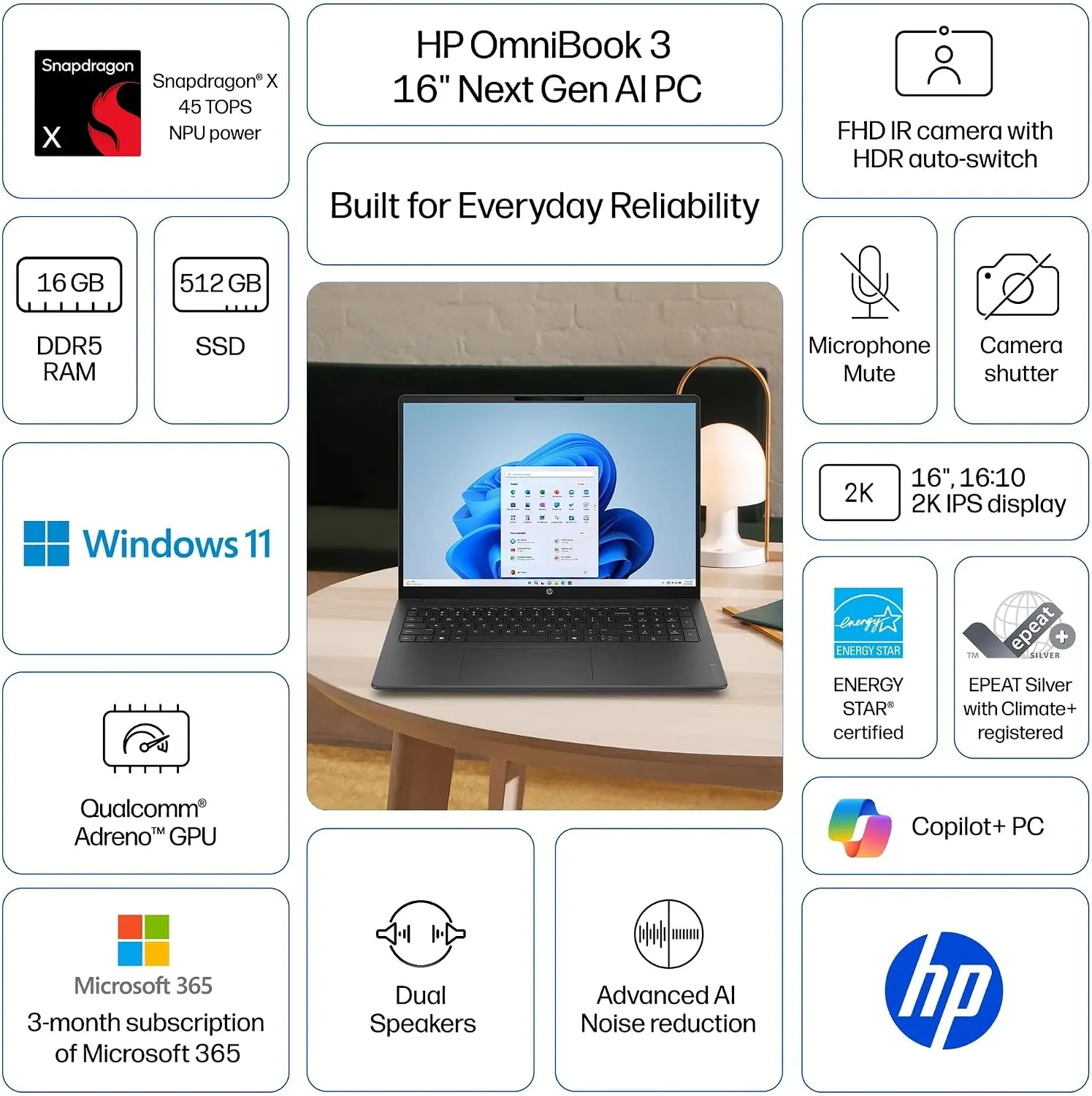 HP OmniBook 3, Snapdragon X1, 16GB RAM, 512GB SSD — Price in Kenya