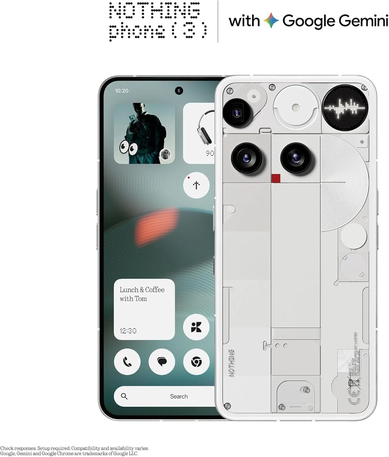 Nothing Phone (3) 12/256GB White – Brand New | City Gadgets Kenya