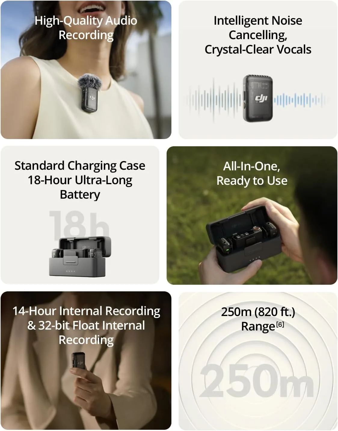 DJI Mic 2 (2 TX + 1 RX) All-in-One Wireless Microphone | citygadgetskenya.co.ke