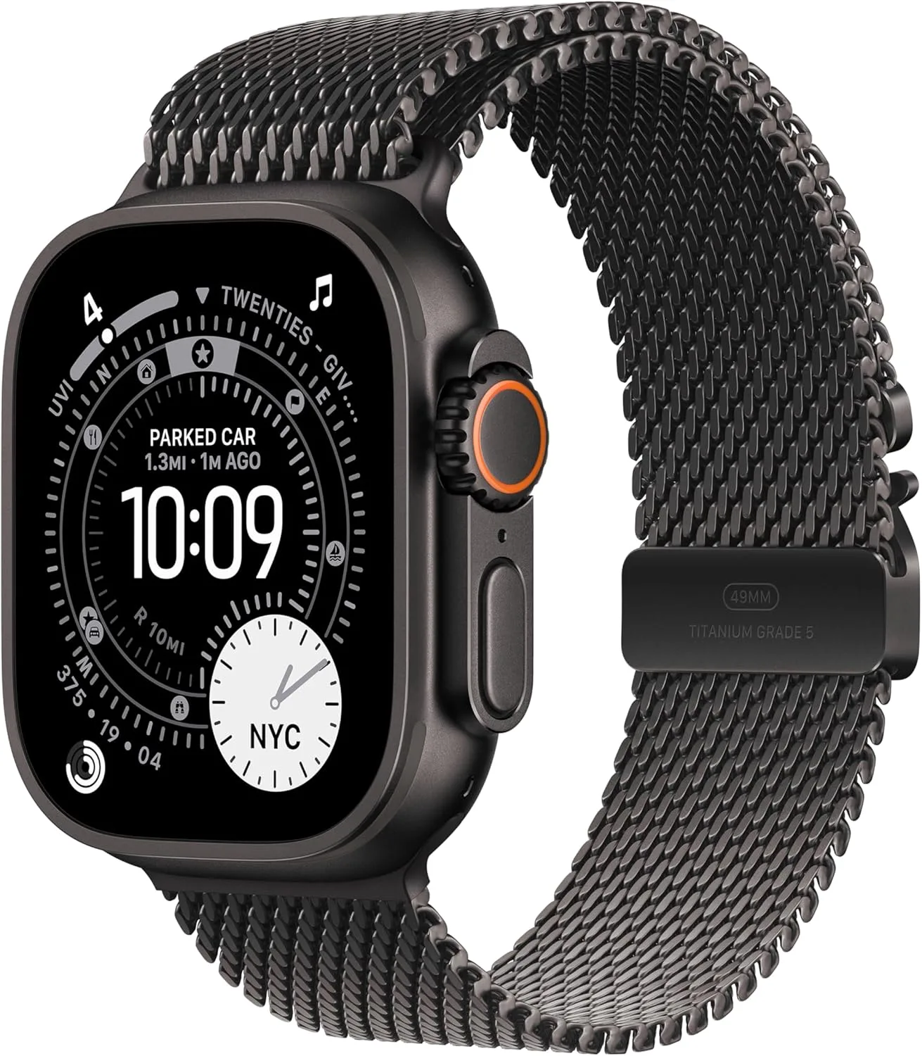 Apple Watch Ultra 3 49mm Black Titanium – Black Milanese Loop – Brand New | City Gadgets Kenya