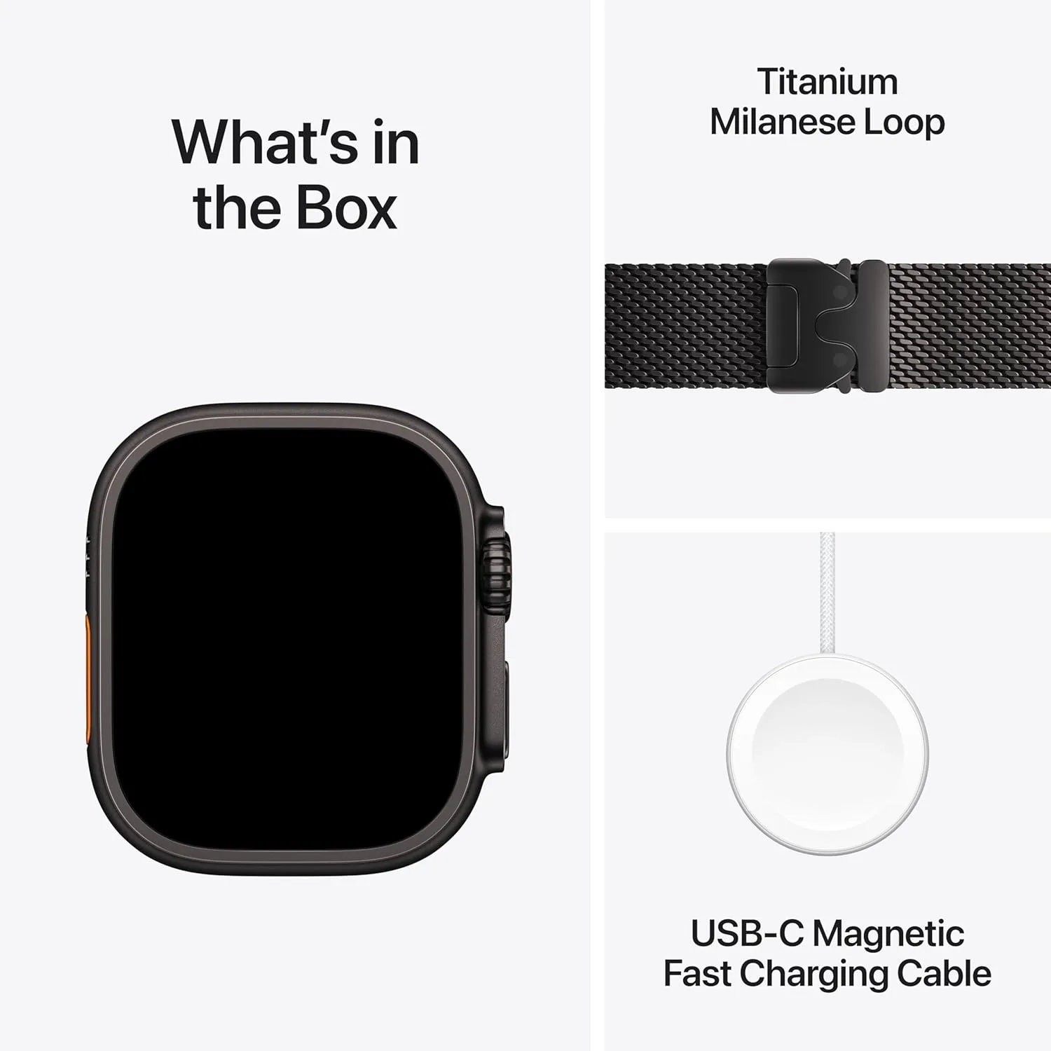Apple Watch Ultra 3 49mm Black Titanium – Black Milanese Loop – Brand New | City Gadgets Kenya