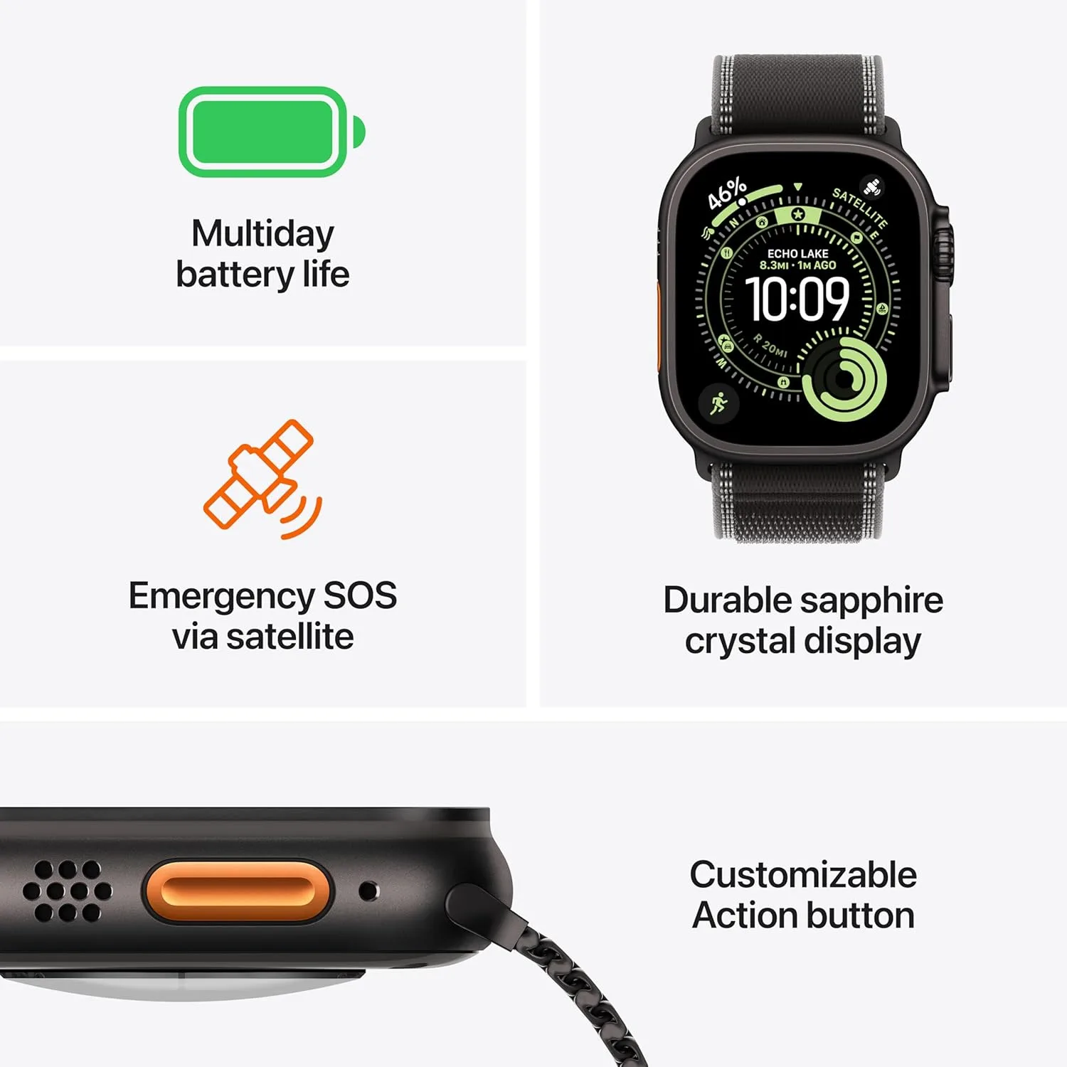 Apple Watch Ultra 3 49mm Black Titanium – Black Alpine Loop – Brand New | City Gadgets Kenya