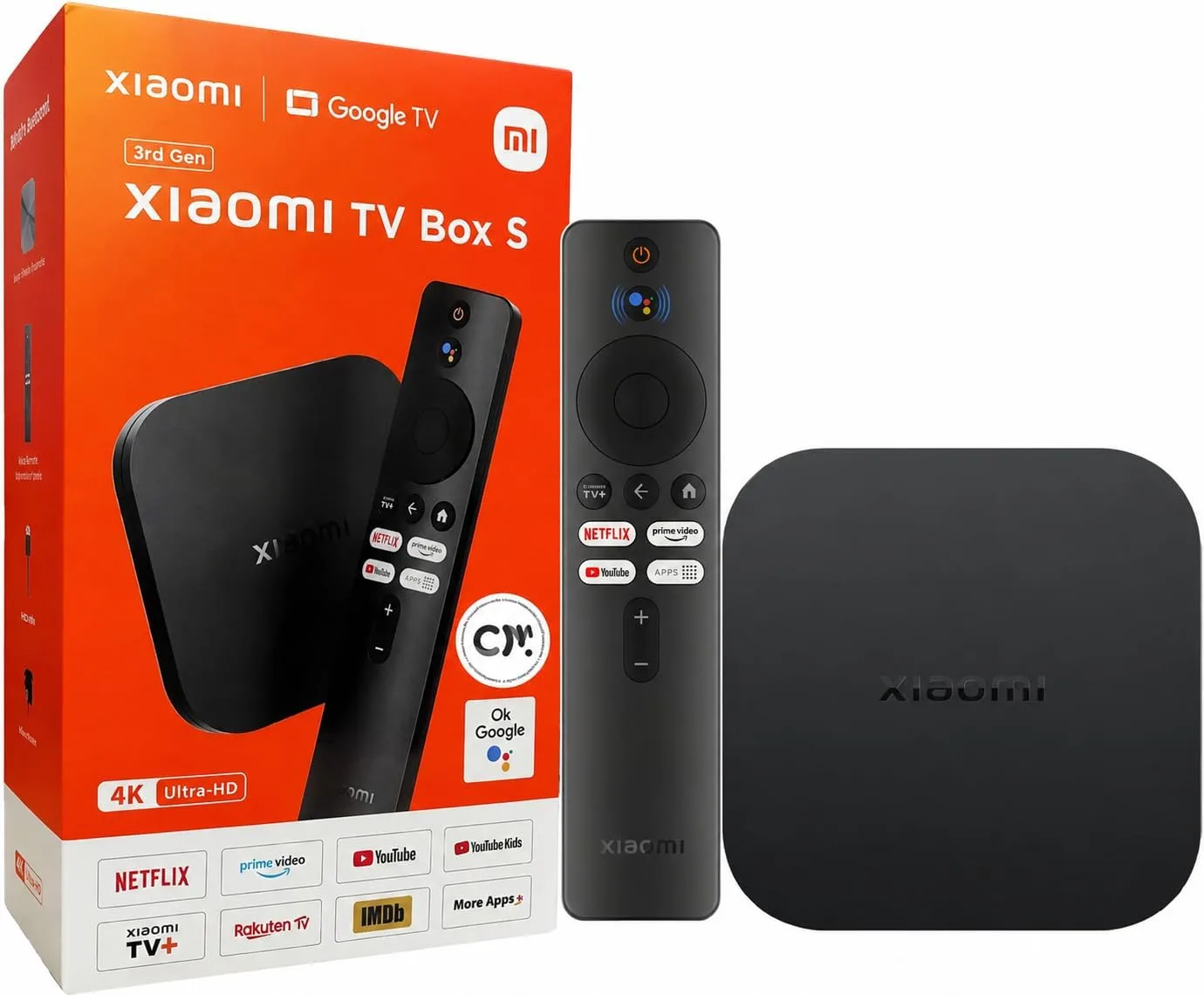Xiaomi Mi Box S 3rd Gen – 4K Google TV Streaming Box with Wi-Fi 6