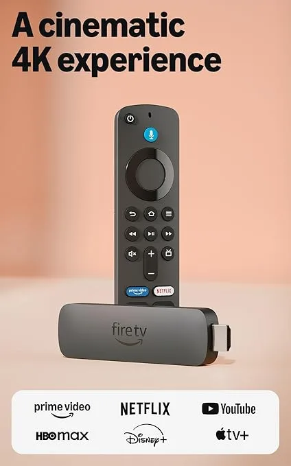 Amazon Fire TV Stick 4K 2nd Gen (4K Plus) – Ultra HD Streaming with Wi-Fi 6