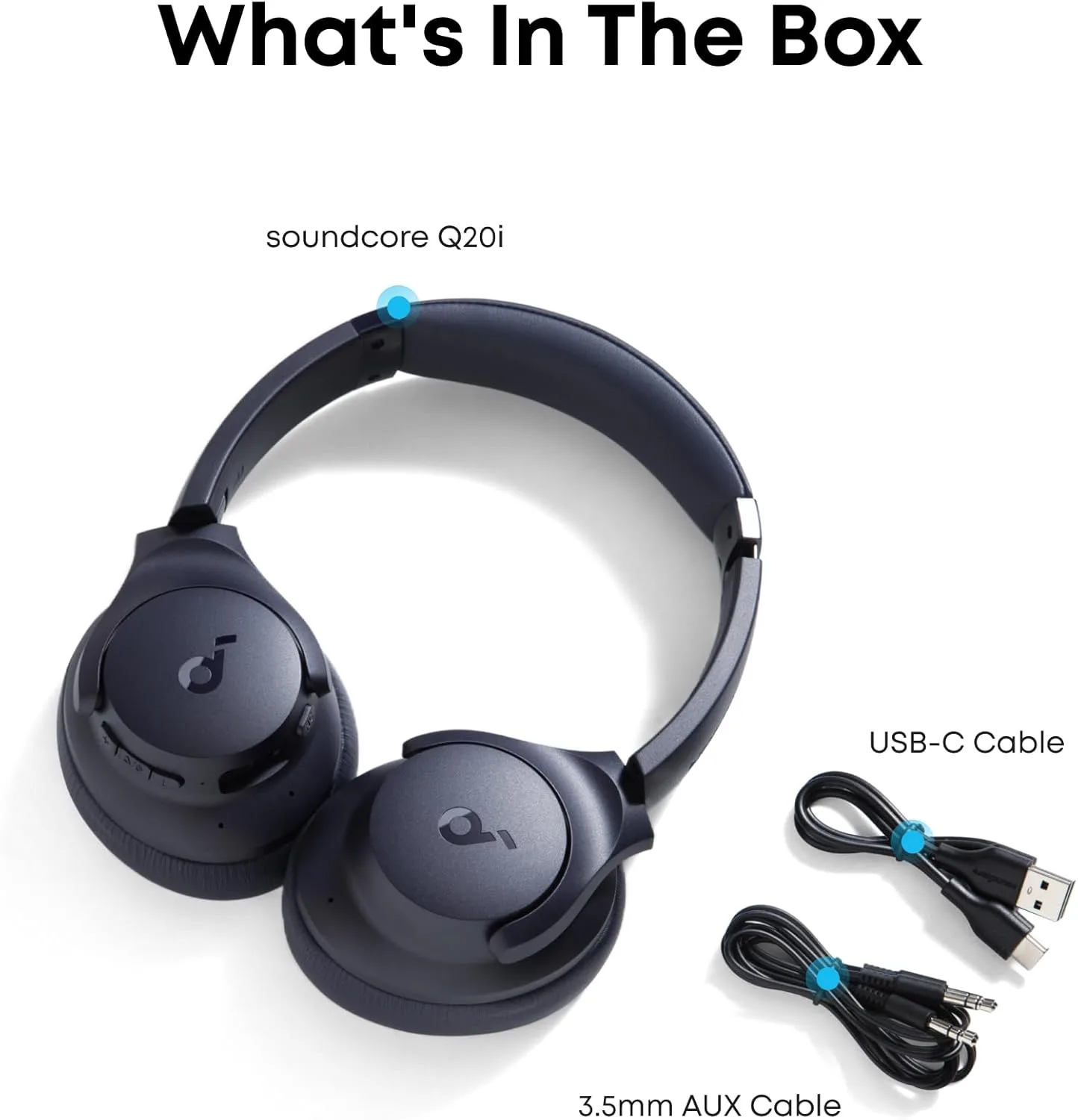 Anker Soundcore Q20i Hybrid Active Noise Cancelling Headphones | citygadgetskenya.co.ke