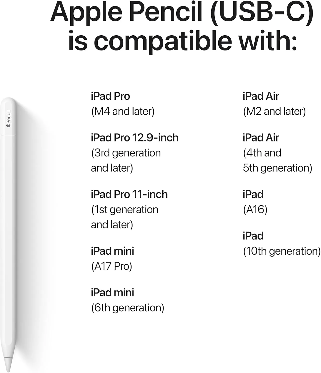 Apple Pencil (USB-C) – Brand New | City Gadgets Kenya