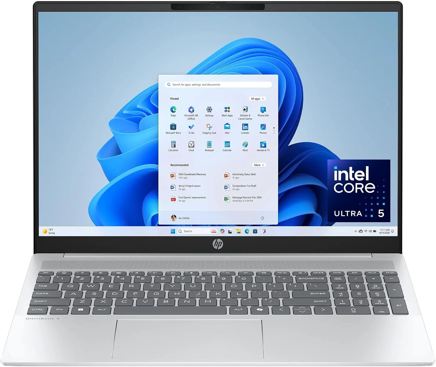 HP OmniBook 5 AI 16" — Intel Core Ultra 5, 16GB RAM, 1TB SSD