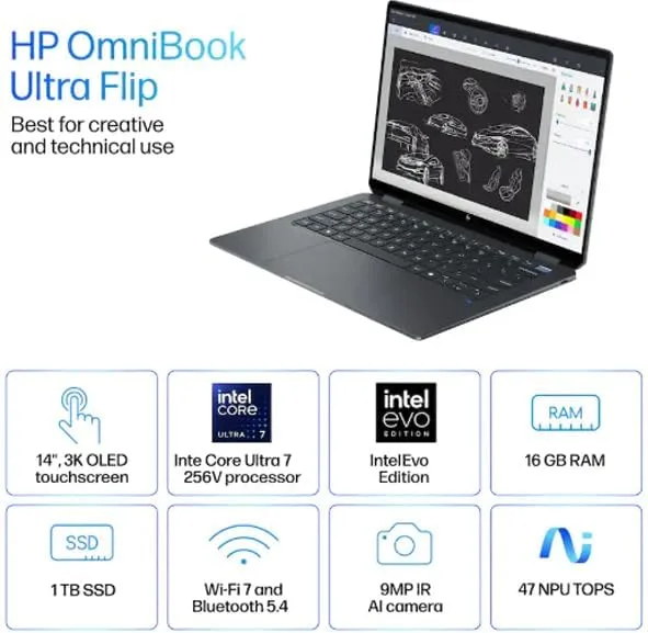 HP OmniBook Ultra Flip U7, 32GB RAM, 1TB SSD, 3K Display — Price in Kenya