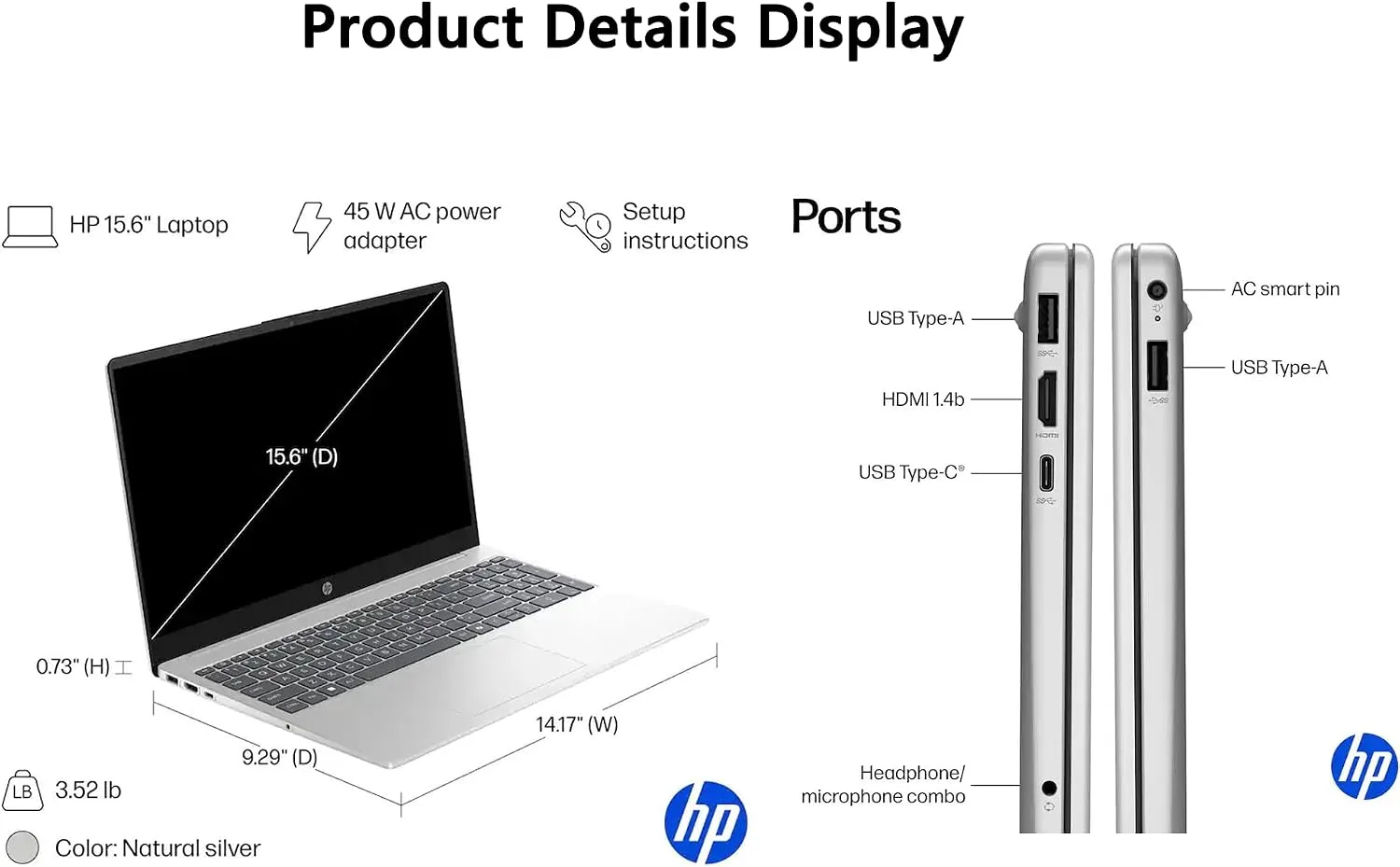HP 15 — 13th Gen Core i5, 16GB RAM, 512GB SSD