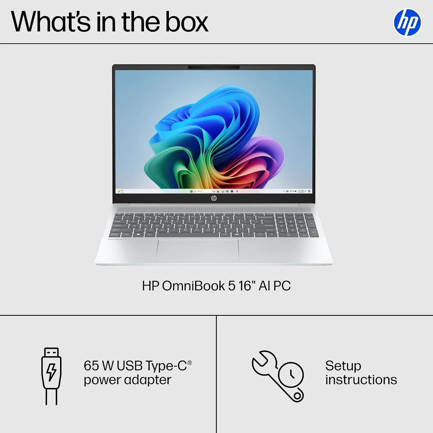 HP OmniBook 5 AI 16" — Intel Core Ultra 5, 16GB RAM, 1TB SSD