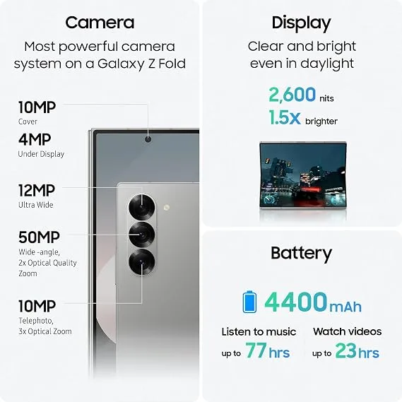 Refurbished Samsung Galaxy Z Fold 6 256GB in Kenya | 6-Month Warranty