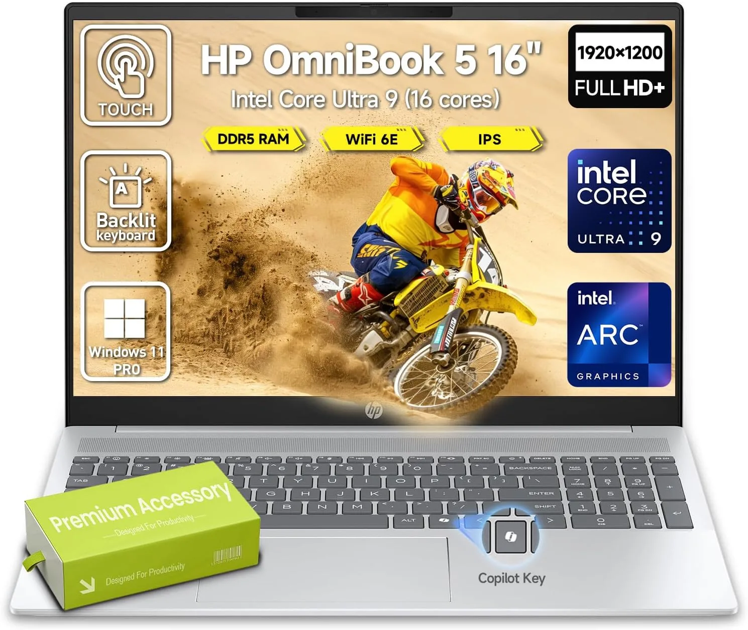 HP OmniBook 5 16" Intel Core Ultra 9, 32GB RAM, 1TB SSD — Price in Kenya