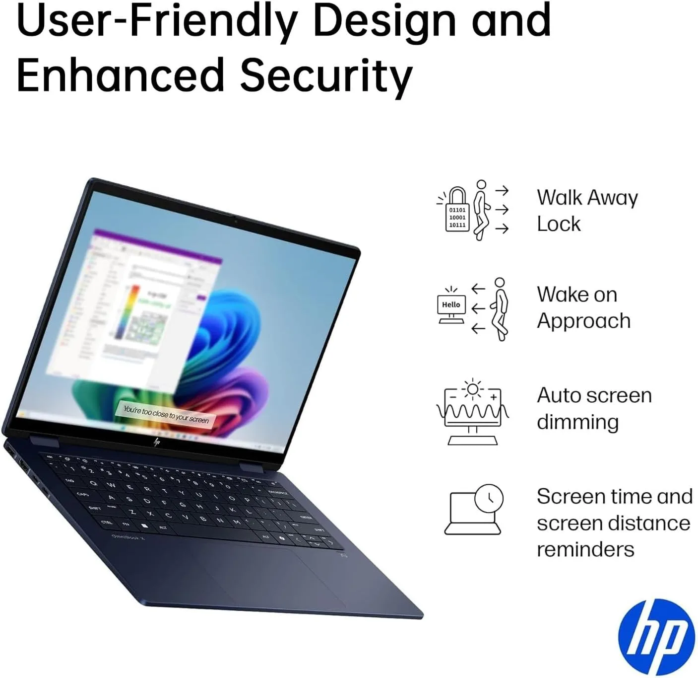 HP OmniBook X Flip — Intel Core Ultra 5, 16GB RAM, 512GB SSD, 14"