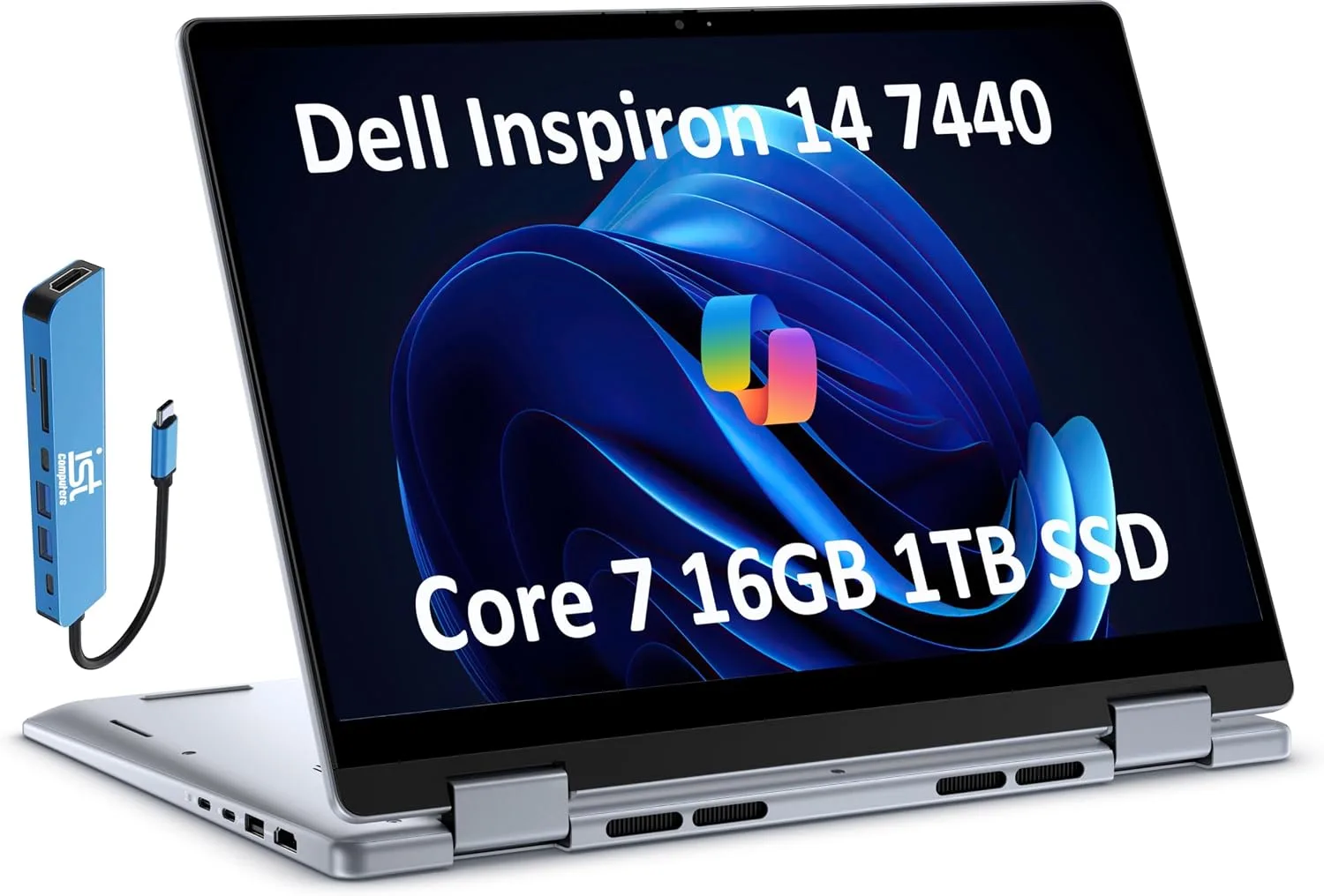 Dell Inspiron 14 2-in-1 — Intel Core 7, 16GB RAM, 1TB SSD, Touchscreen
